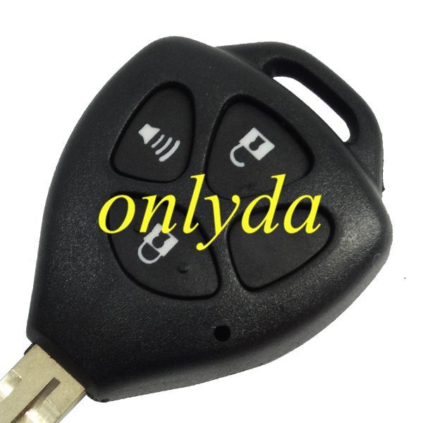 For toyota 3 button remote key shell