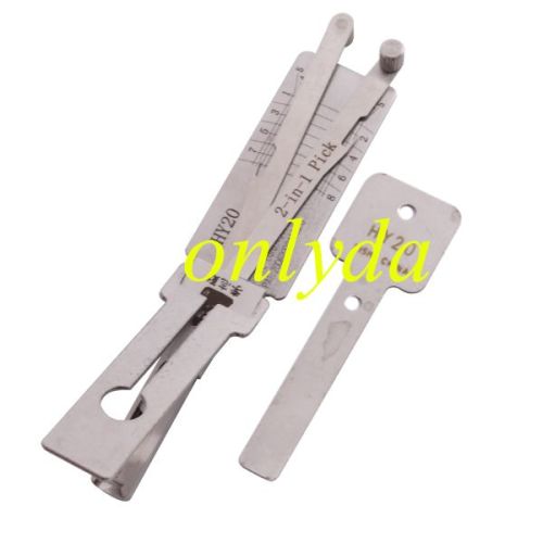 For For Lishi Hyundai HY20 2 in 1 tool