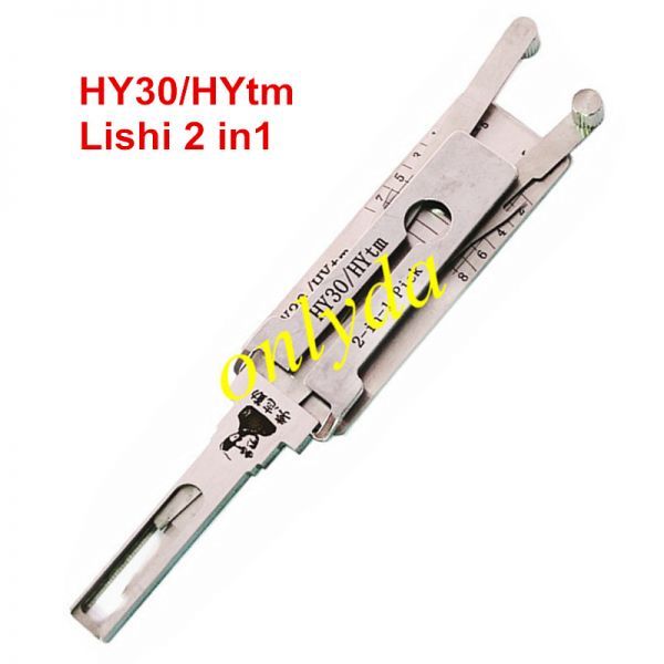 For HY30 Lishi 2 in 1 decode and lockpick for Hyundai
