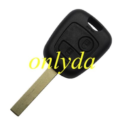 For  Peugeot 407 2 button remote key blank with hu83 blade without