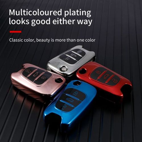 For Hyundai ix35 3 button  TPU protective key case,please choose the color