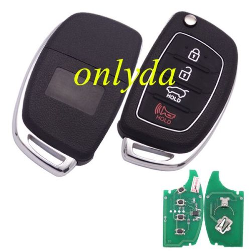 hyundai 3+1 button Remote key with 315mhz/433mhz