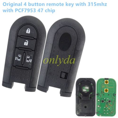 For  OEM 4 button  remote key with 315MHZ  with hitag3 PCF7953 47 chip