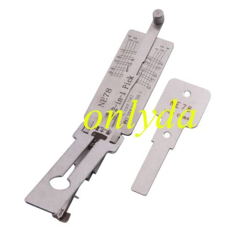 For NE78 Peugeot 2-IN-1 Lock pick