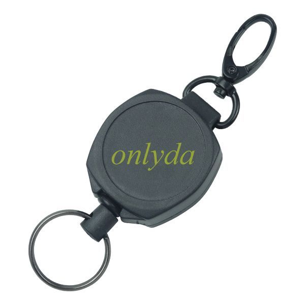 Retractable Keyring Metal Wire Key ring,the full length can be stretched to 70cm
