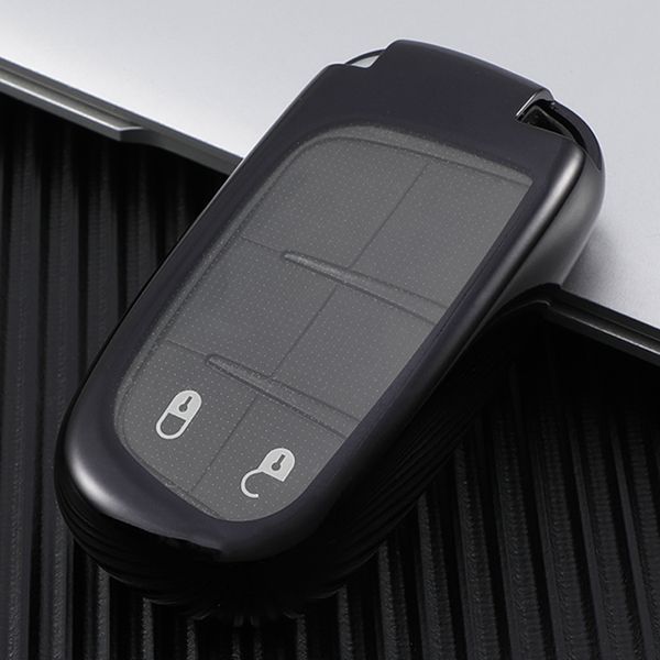 For Chrysler Jeep , Dodge TPU protective key case  black or red color, please choose