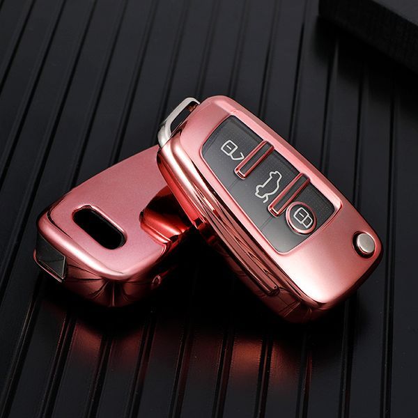 For Audi TPU protective key case  black or red color, please choose