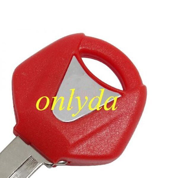 For  yamaha motorcycle transponder key blank （red) with left blade