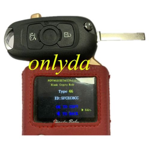 For Opel 3 button flip remote key  with 434mhz with PCF7961EHITAG2 46chip