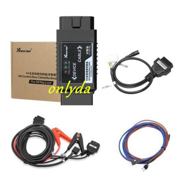 For XHORSE 8A Non-smart Key Adapter  Toyota 8A Control Box Cable Support All Key Lost No Disassemble Immobilizer Box