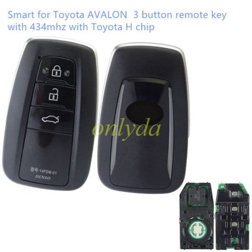For Smart  Toyota AVALON  3 button remote key with 434mhz with Toyota H chip