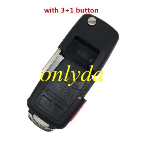 For  VW 3+1 button remote blank part with panic button