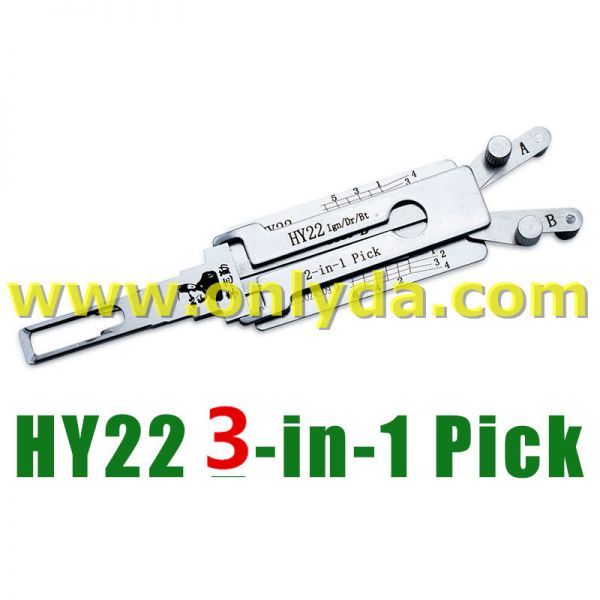 For HY22 Hyundai,Kia, K5, X34, Sonata car 3-IN-1 Lock pick, for ignition lock, door lock, and decoder, combination  genuine ! used for Hyundai,Kia, K5, X34, Sonata
