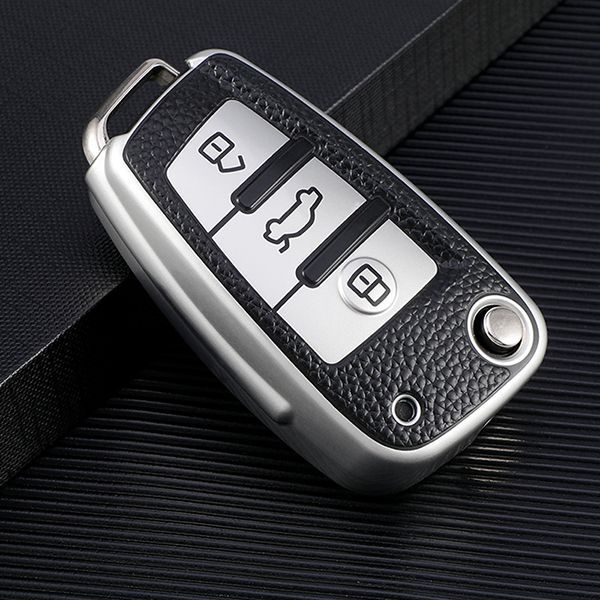 For Audi A3/Q3/Q2L/A1/S3 3button TPU protective key case,please choose the color
