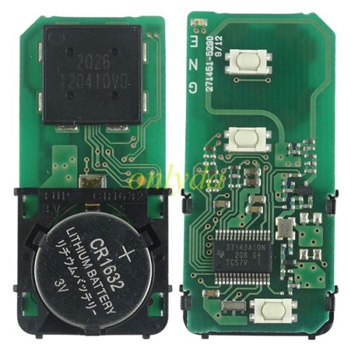 For OEM Toyota 3 button remote key with 4D+DST80 chip with 314.36MHZ