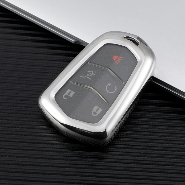 For Cadillac TPU protective key case  black or red color, please choose