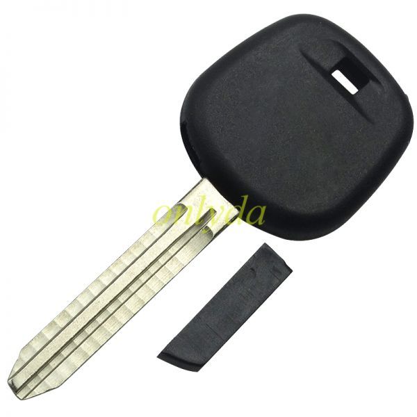 For Toyota transponder key blank Toy43 blade with logo with   carbon chip part