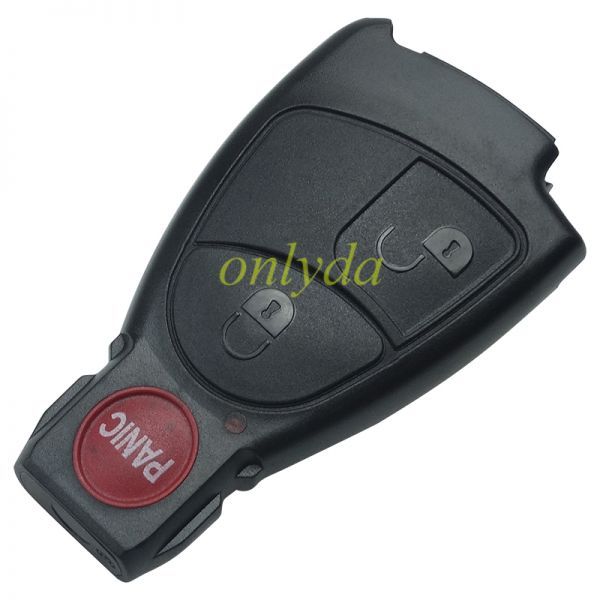For benz 2+1 button remote key blank with panic button with logo