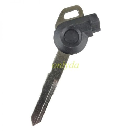 For yamaha motorcycle transponder key blank with left blade,with unremovable printed badge