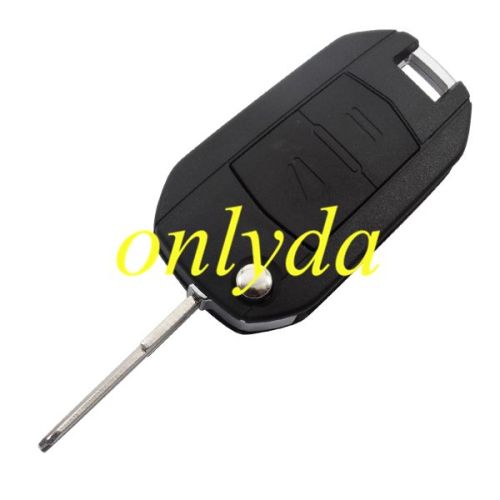 For Opel 2 button modified remote key blank with right blade