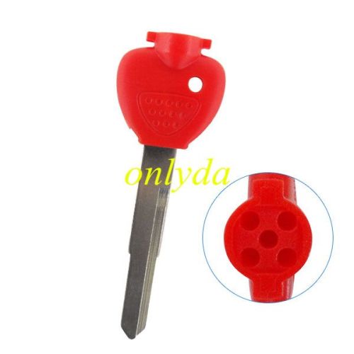 For yamaha motorcycle transponder key blank with left blade,with unremovable printed badge