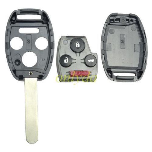Honda 3+1 button remote key with 313.8mhz FCCID:KR55WK49308
