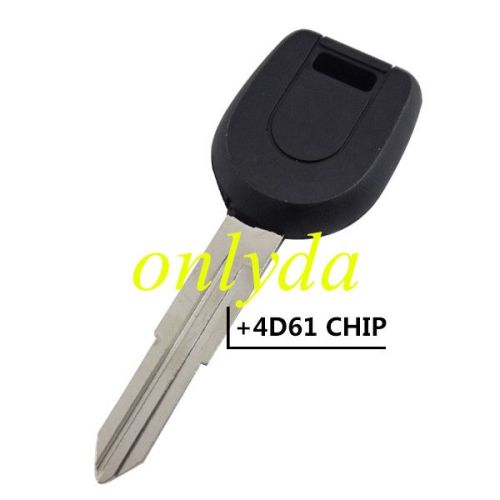 For Mitsubishi transponder Key with left blade 4D61 transponder chip inside