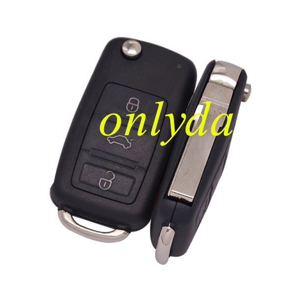 For Audi A3 3+1 button remote key with 434mhz  use in model 4E0837220
