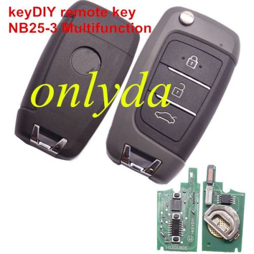 keyDIY brand 3 button keyDIY remote NB25-3 Multifunction