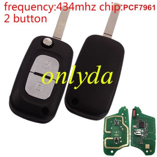 For  renault Clio  PCF7961 Chip with 433mhz