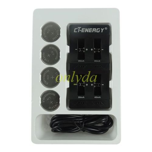 For VL2032/2020 rechargeable lithium battery smart charger