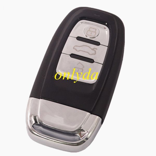 For Audi 3 button remote key shell with blade  width 2.0cm with stove-varnish cover