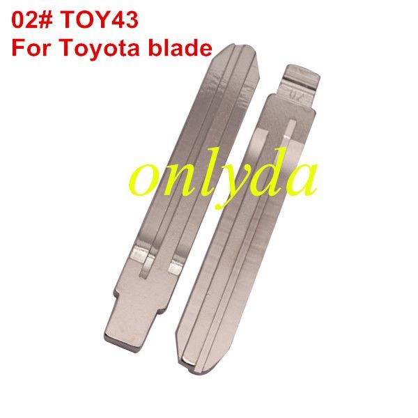 KEYDIY brand key blade 02# TOY43 for Toyota