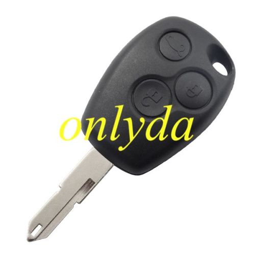 For  Renault three button key blank with stainless steel battery clamp