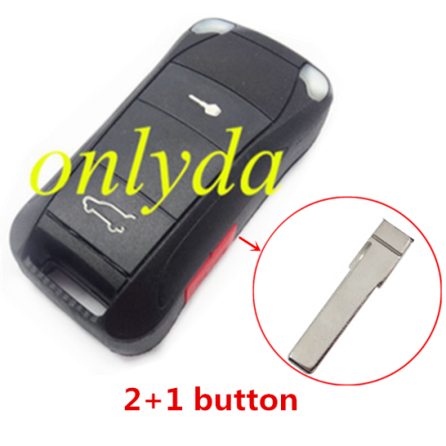 For  Porsche Cayenne 2+1 button folding remote key casing