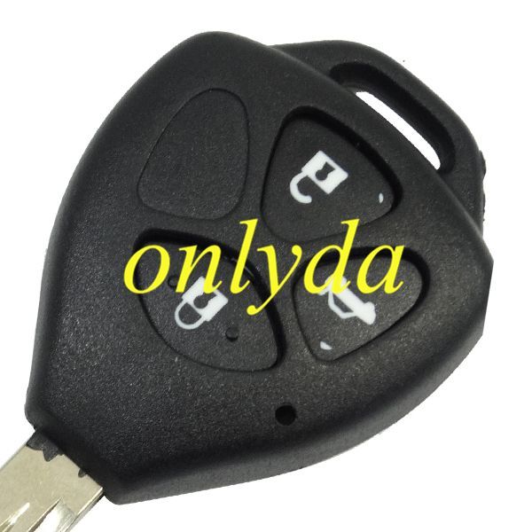 For toyota 3 button remote key balnk  with toy47 blade