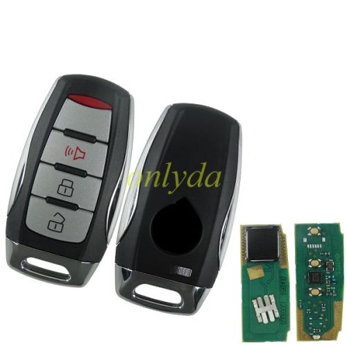 For Great Wall POE 3 button remote key with  FSK with 434MHZ, with Type 47 Plus transponder chip