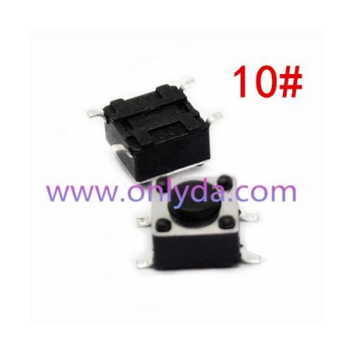 For ALPS remote key switch 10# 6.15*6.15*5mm