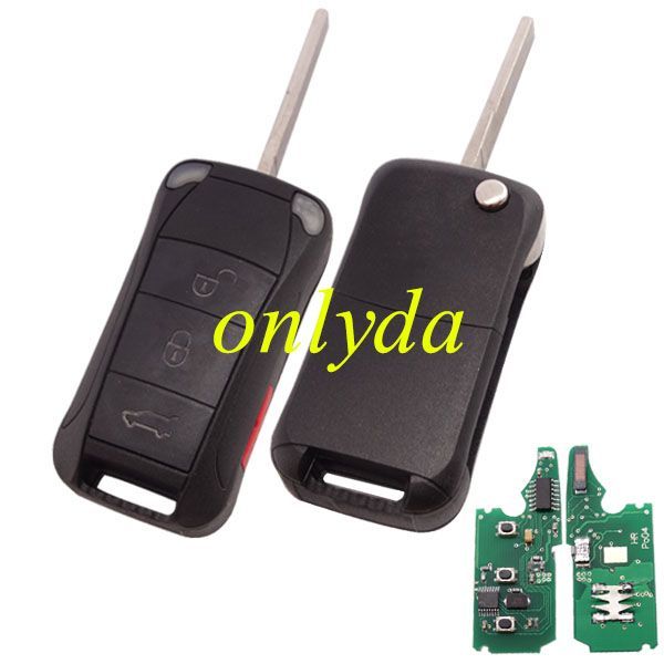 For Porsche Cayenne 3+1 button remote key with 46 chip  with 315  mhz / 433mhz