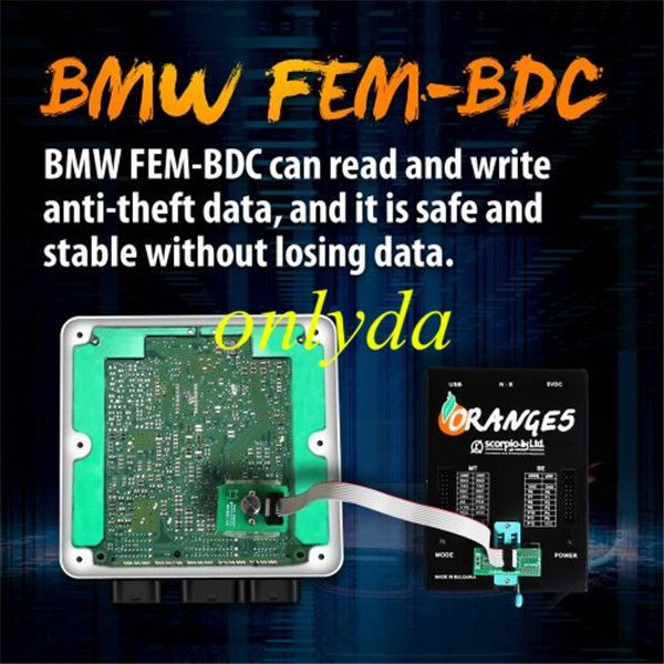 For OEM BM FEM-BDC IMMO 95128/95256 Chip Dash 35080/35160 Data Reading 8-PIN Adapter  VVDI Prog