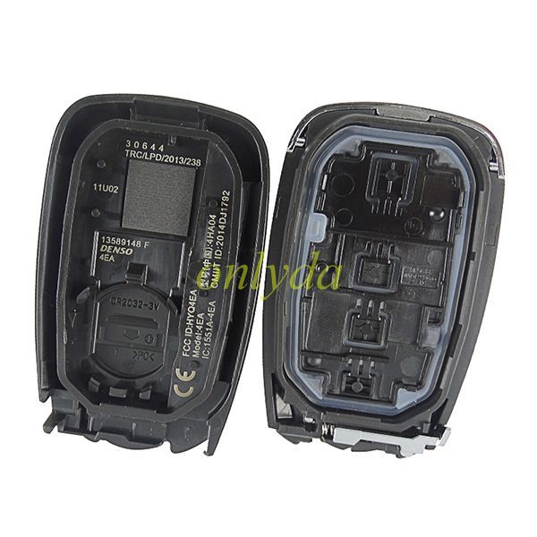 For OEM Smart Chevrolet 4 button remote  key with 434MHZ chip GM(HITAG2)