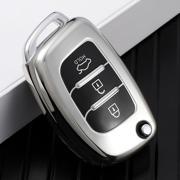 For Hyundai IX25 IX35 3 button  TPU protective key case,please choose the color