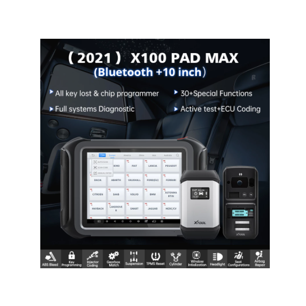 XTOOL X100MAX Advanced Key Programming Tools X100 PAD IMMO&Key Programmer & All System Diagnosis 30+Serve Bi-Directional Scanner