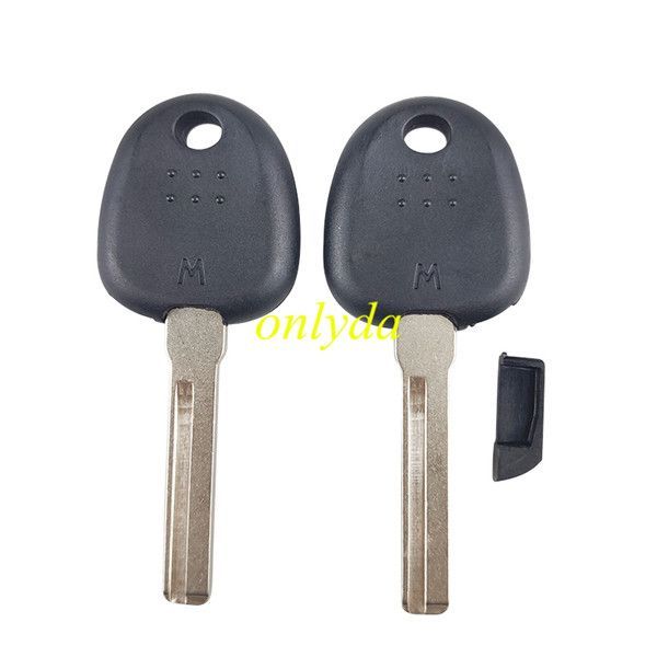For transponder key blank with right blade