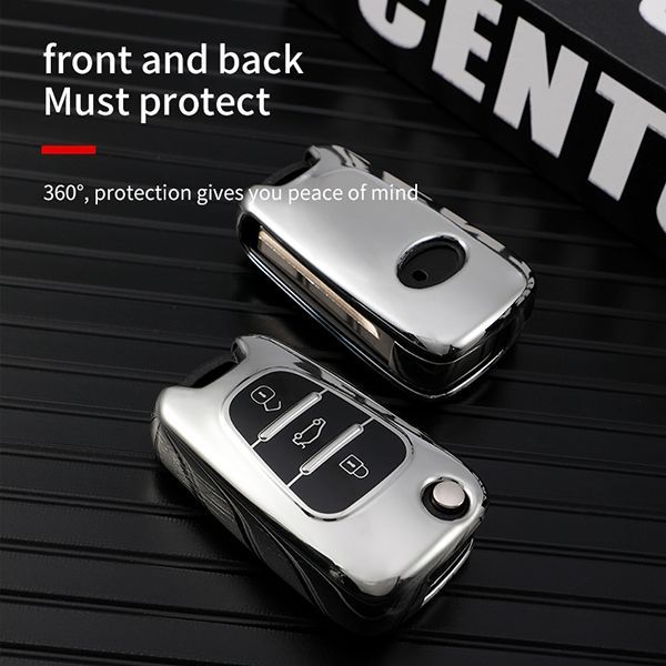 For Hyundai ix35 3 button  TPU protective key case,please choose the color