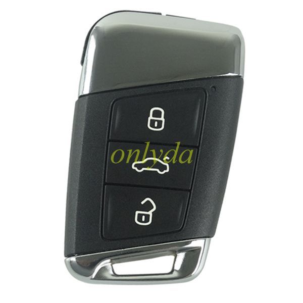 For VW OEM 3 Button remote key blank  with  HU162 blade