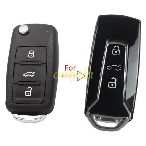 For VW 3 button modified remote key blank