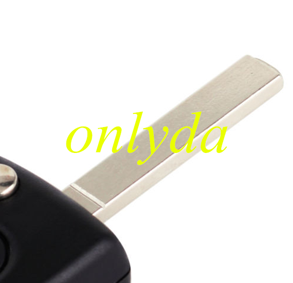 Peugeot 3-button  flip key shell with trunk button genuine factory high quality the blade is model - VA2-SH3-Trunk- no battery place