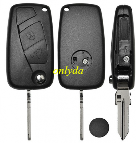 For 2 button remote key blank black one with GT15R blade