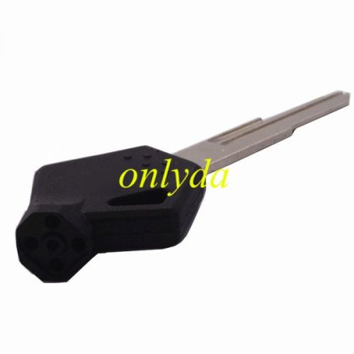 For motorcycle bike key blank with left blade, with unremovable printed badge